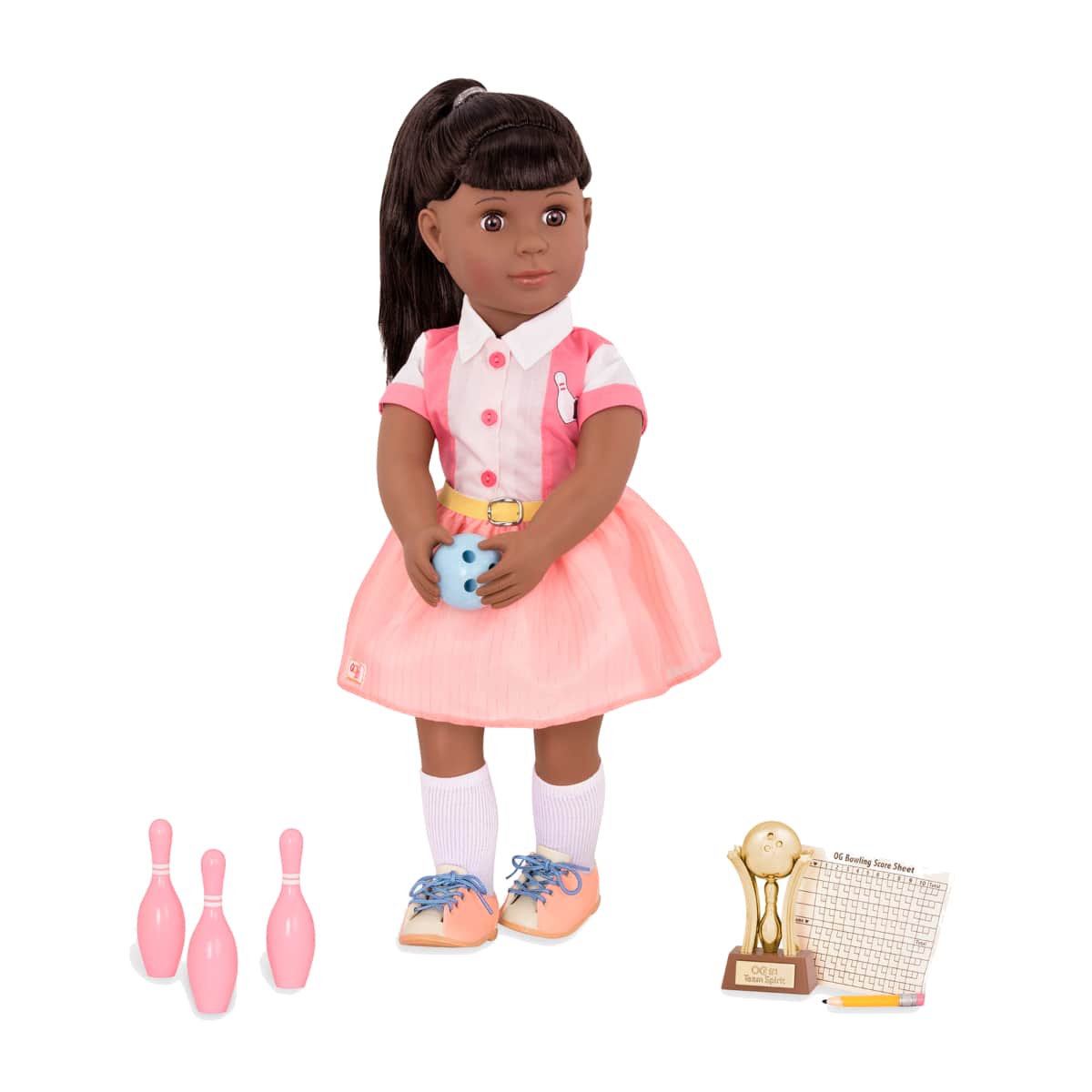 Our Generation Doll Bowling Accessories Set Girls, 3-4 Years