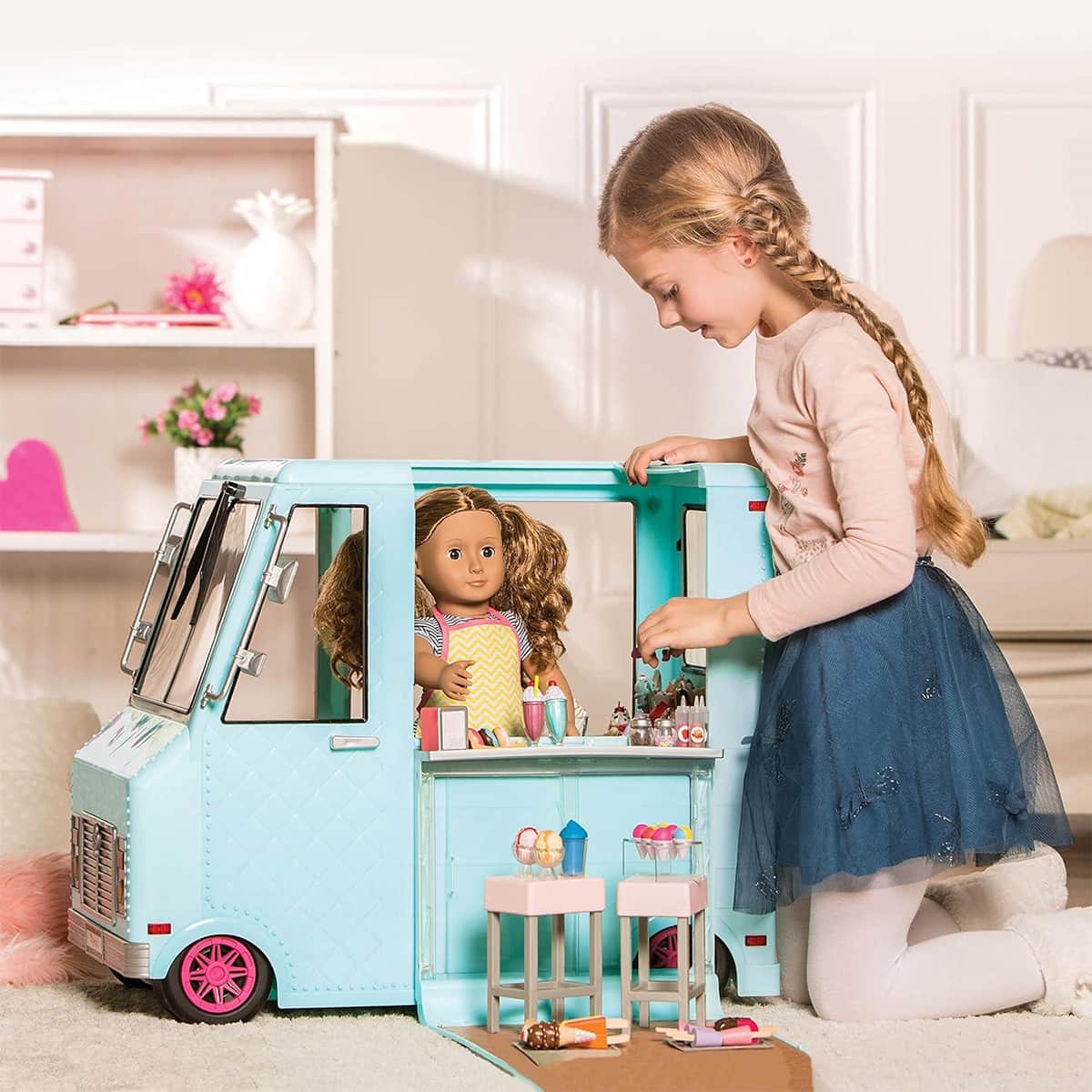 Our Generation Doll Ice Cream Truck Set Girls, 3-4 Years