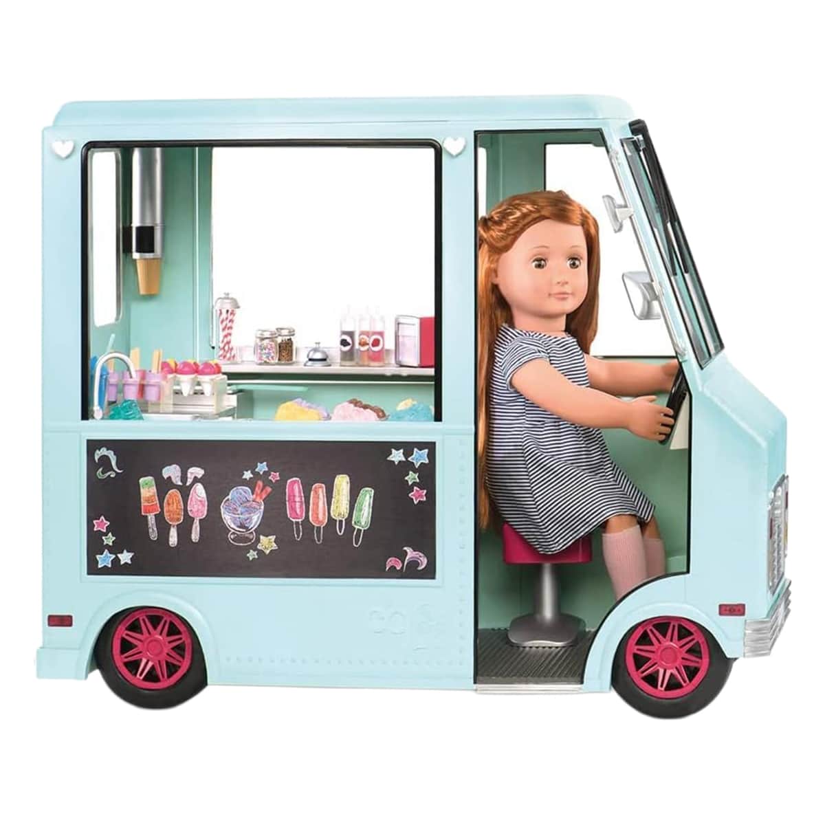 Our Generation Doll Ice Cream Truck Set Girls, 3-4 Years