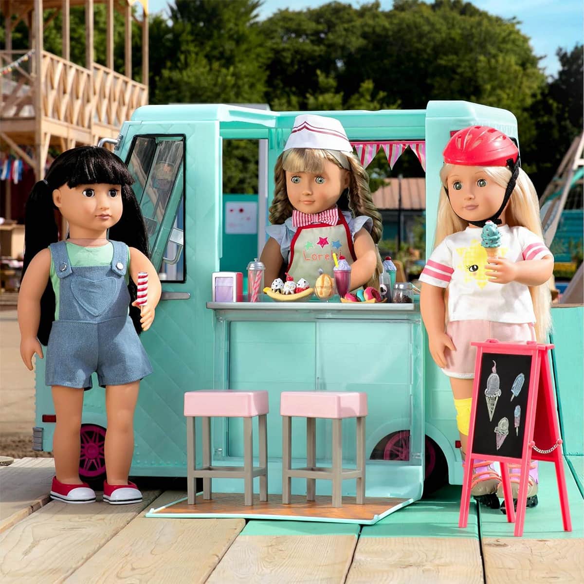 Our Generation Doll Ice Cream Truck Set Girls, 3-4 Years