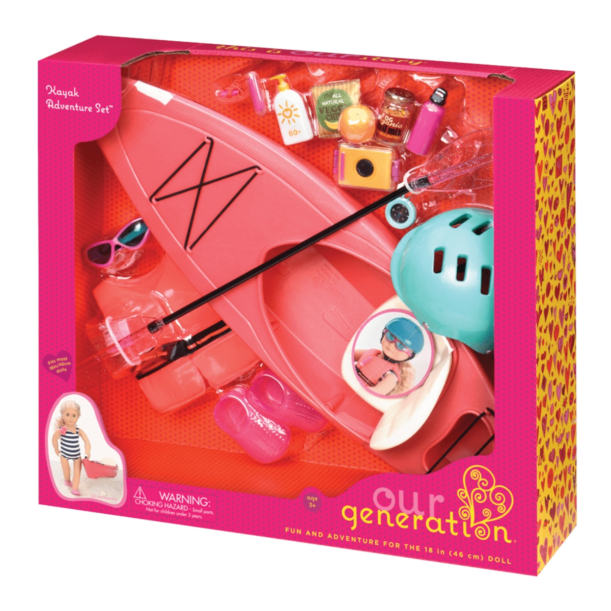 Our Generation Kayak Doll Adventure Set Girls, 3-4 Years
