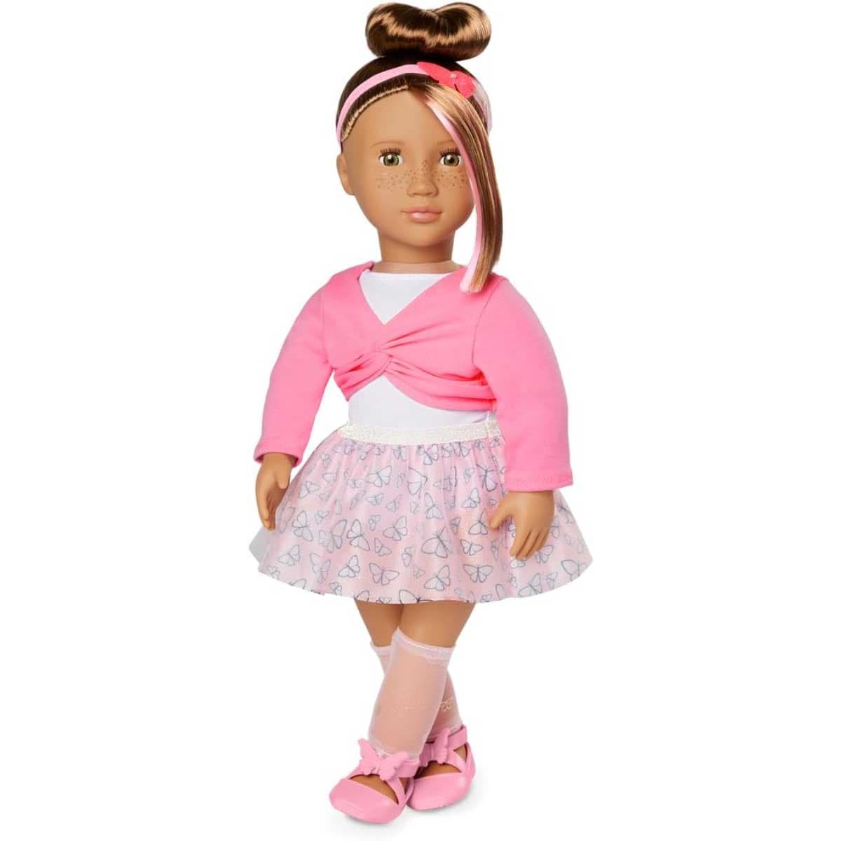 Our Generation Mika Doll with Butterfly Ballet Outfit Girls, 3-4 Years