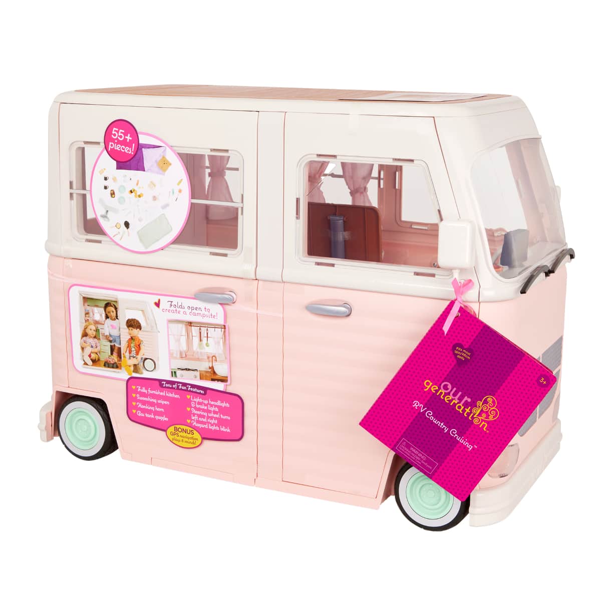 Our Generation RV Country Cruising Camper Playset Girls, 3-4 Years