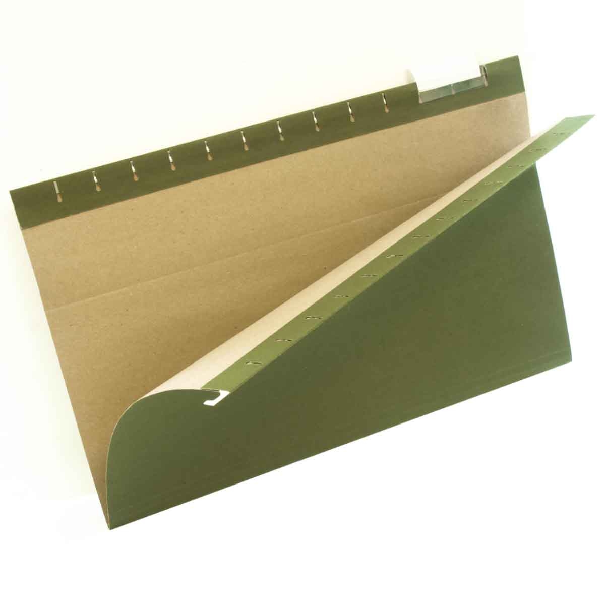 Oxford Green Legal A4 1/5 Tab Cut Hanging File