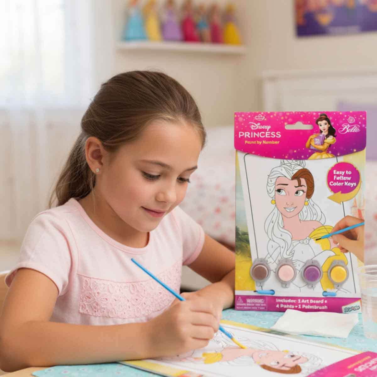 Disney Princess Paint by Number Drawing Kit Unisex, 3-4 Years