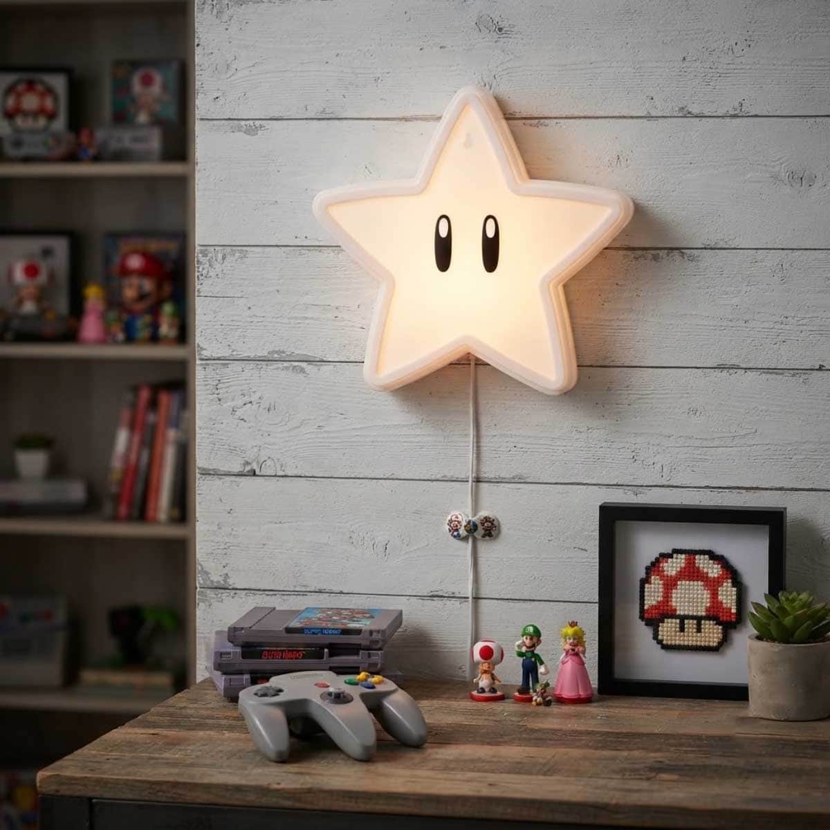 Paladone Super Mario Super Star Wall-Mounted LED Neon Light