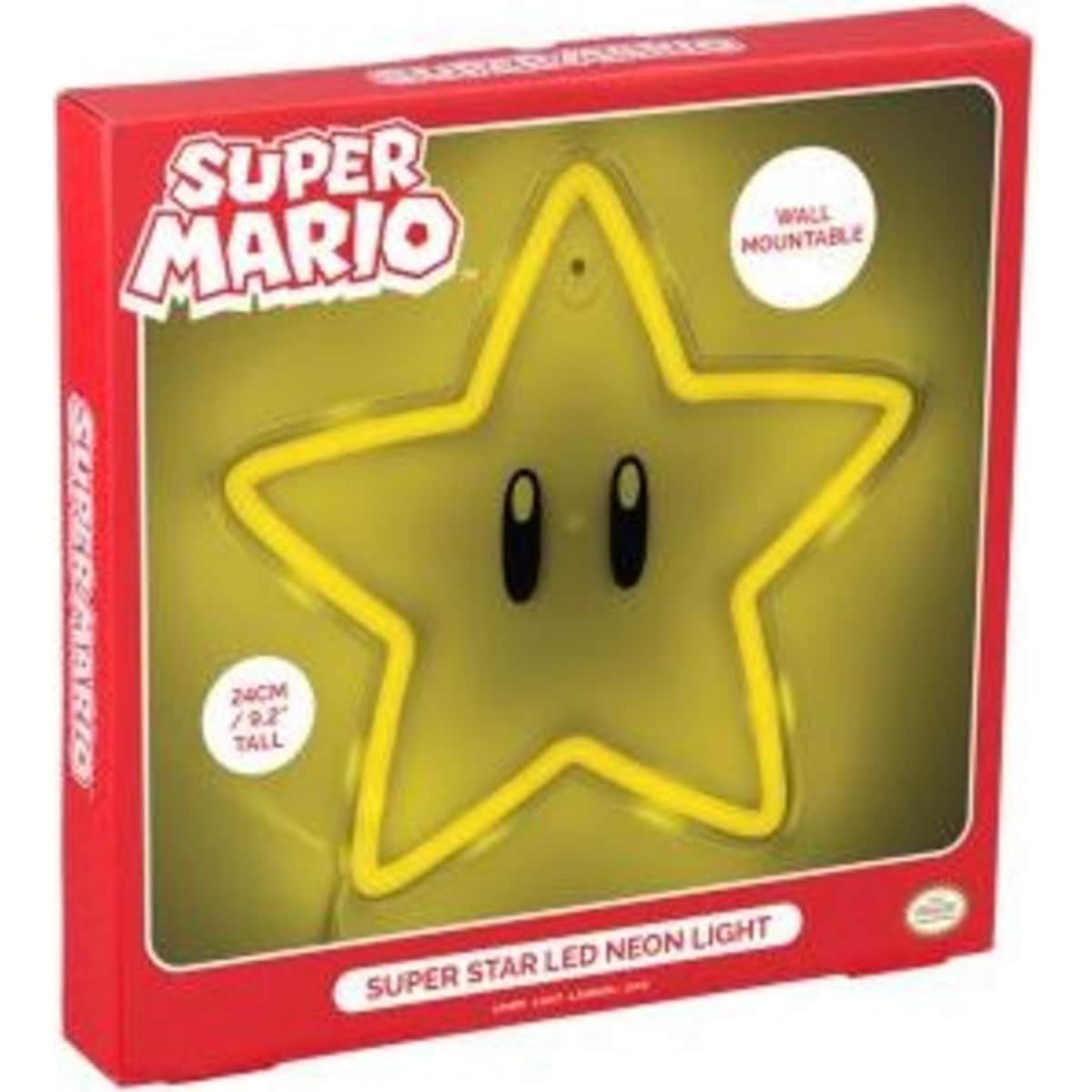 Paladone Super Mario Super Star Wall-Mounted LED Neon Light