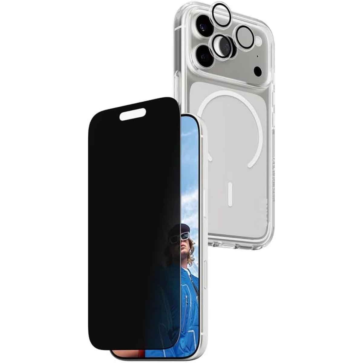 PanzerGlass 3-in-1 Privacy Protection Kit for iPhone 17 Pro