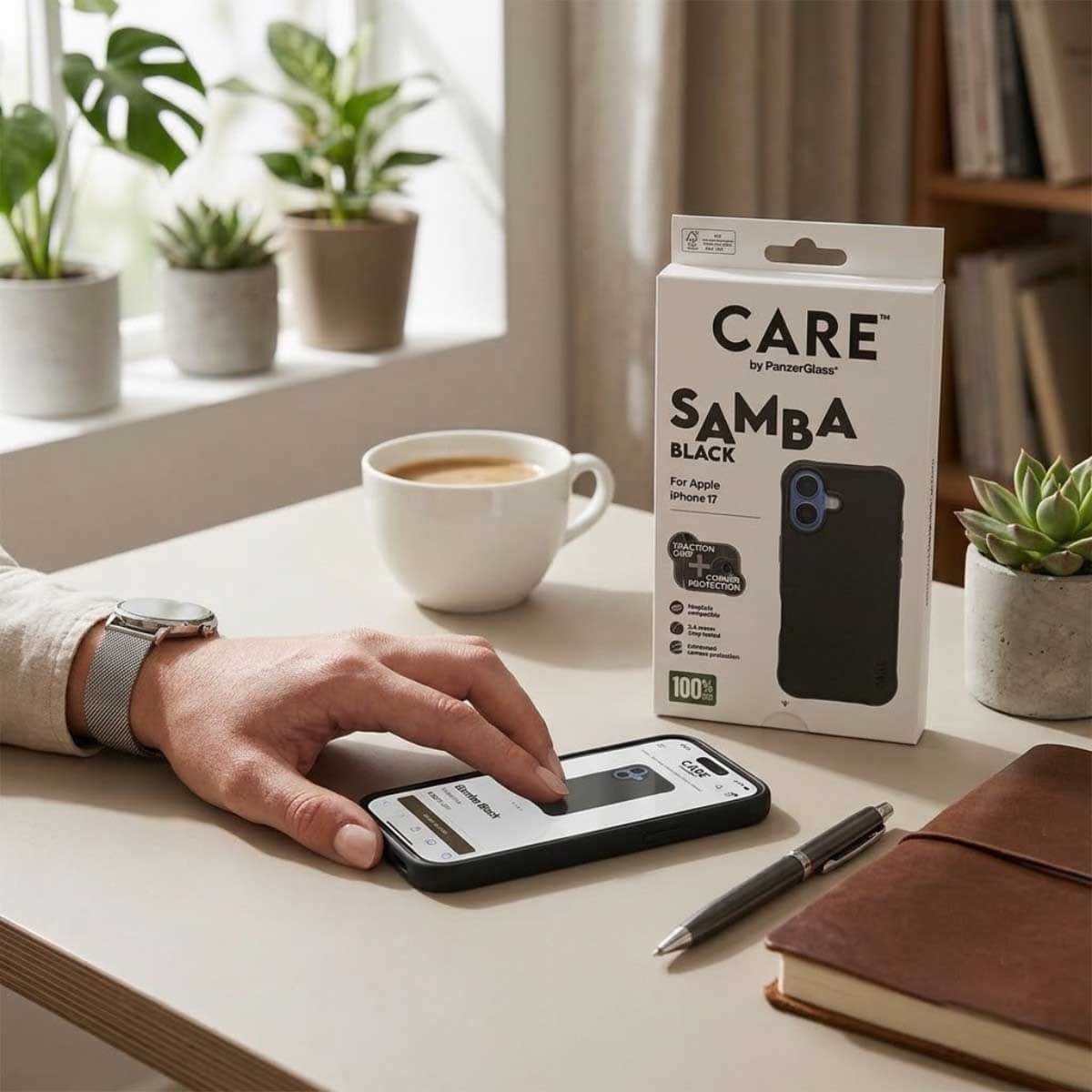 PanzerGlass Care Samba Case with MagSafe