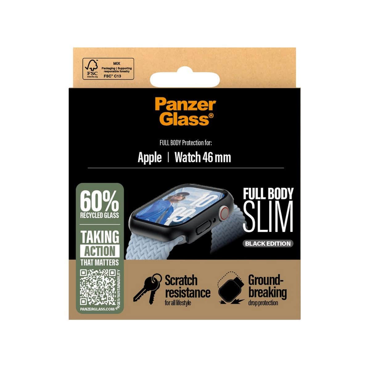 PanzerGlass Black Snappie Full Body Slim Screen Protector