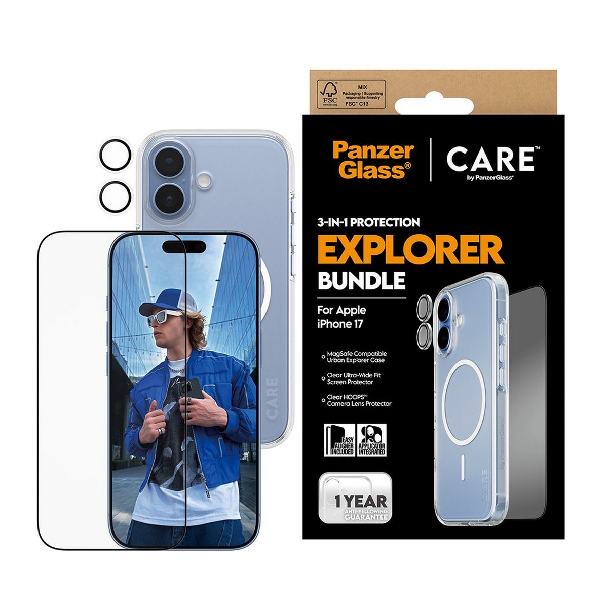 PanzerGlass Care 3-in-1 Flagship Explorer Bundle