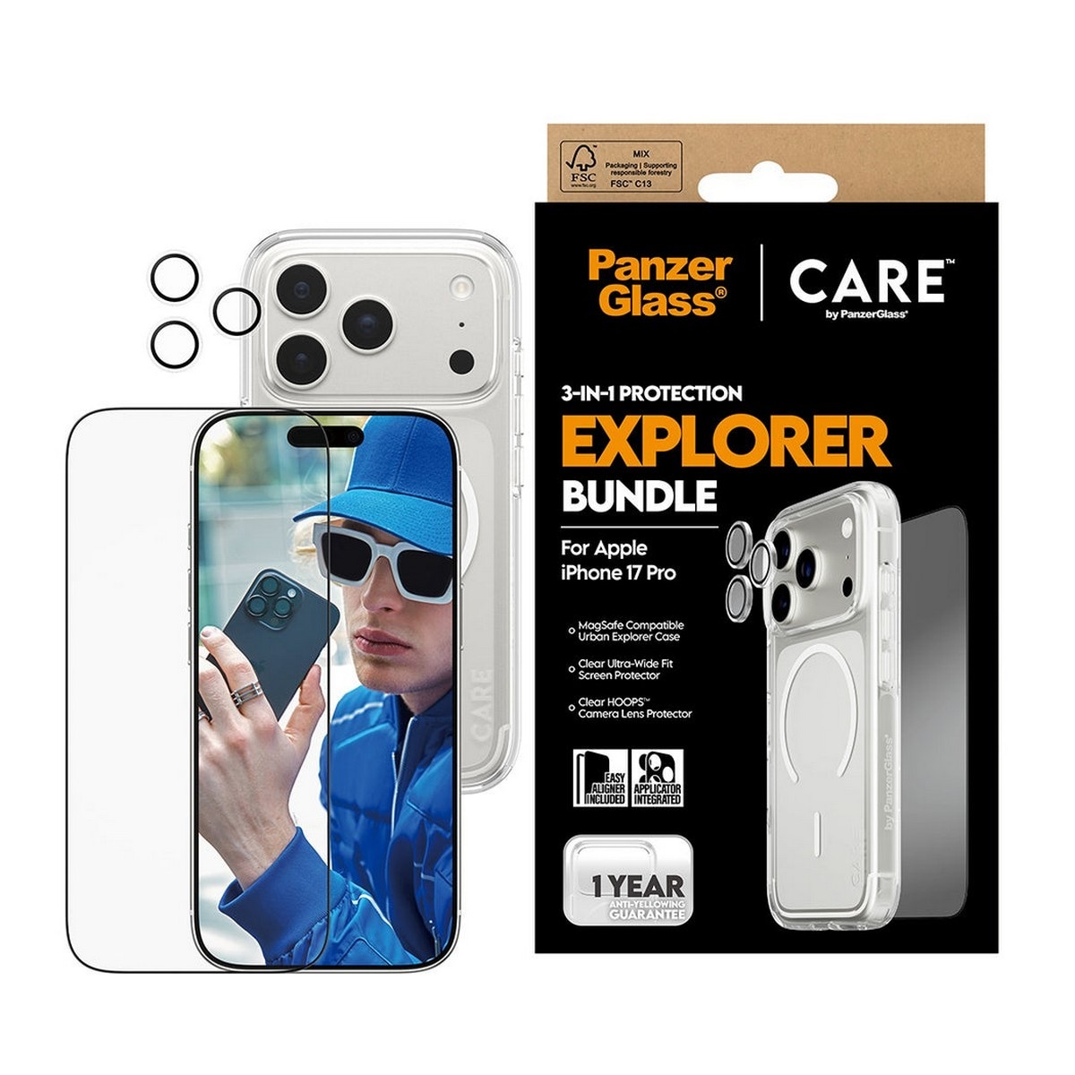 PanzerGlass Care 3-in-1 Flagship Explorer Bundle