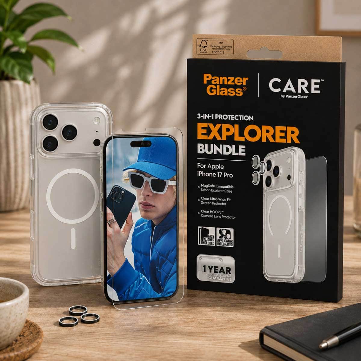 PanzerGlass Care 3-in-1 Flagship Explorer Bundle