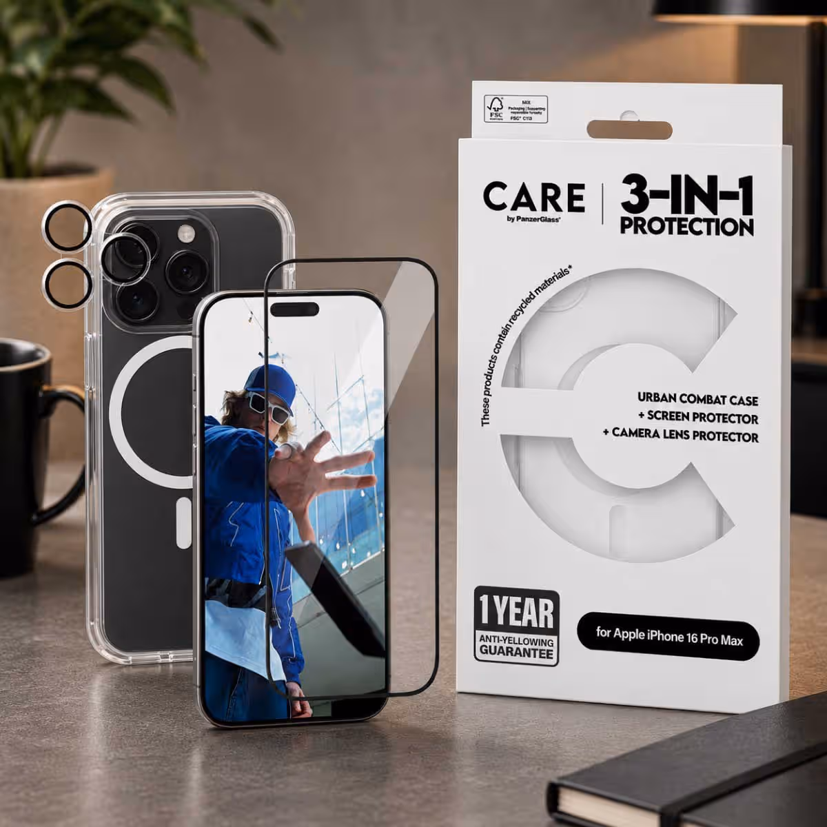 PanzerGlass Care 3-in-1 Flagship MagSafe Bundle
