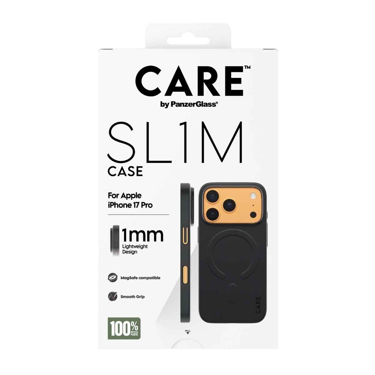 PanzerGlass Care Black Slim Case for iPhone 17 Pro