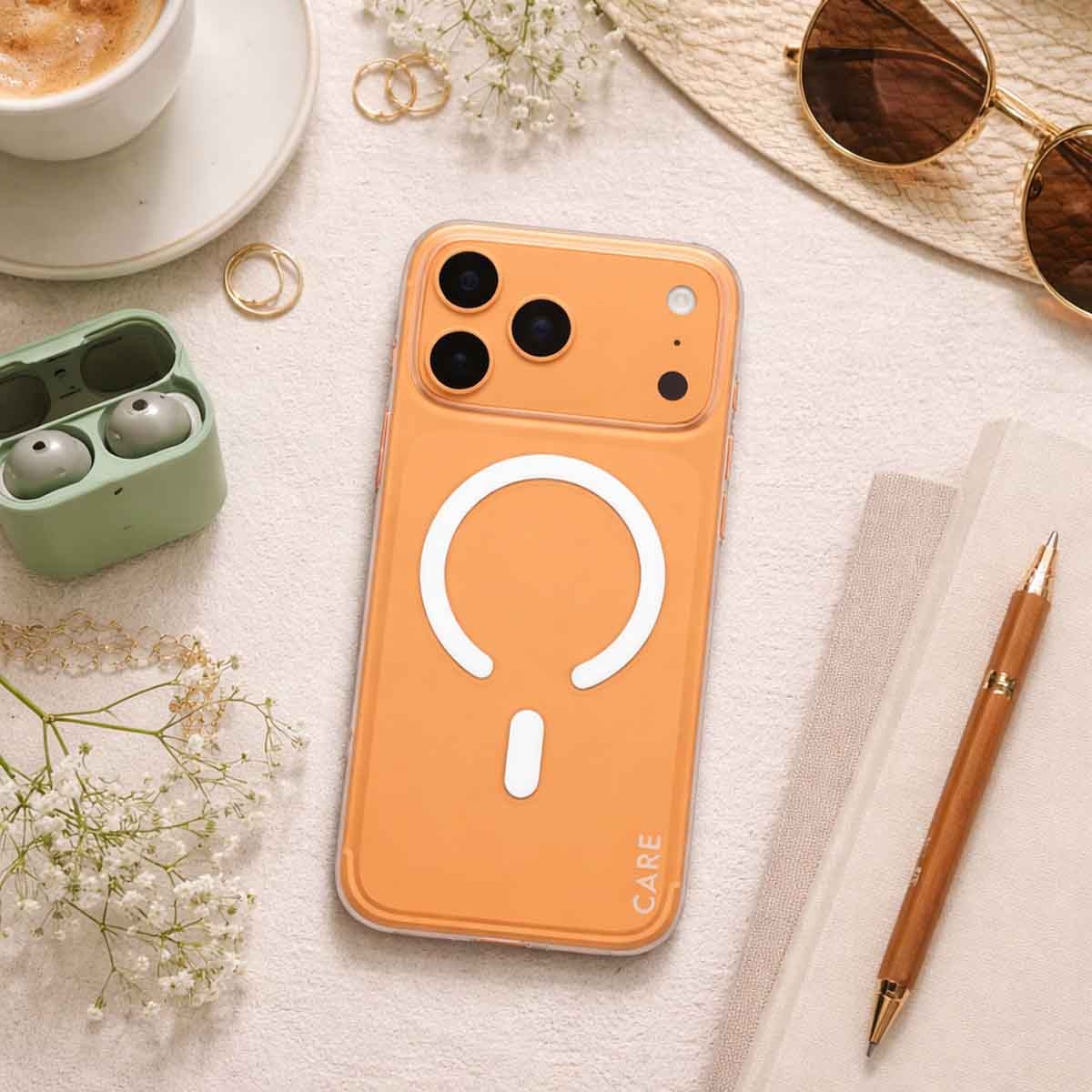 بانزر جلاس كير حافظة سليم شفافة لجوال ايفون 17 برو ماكس