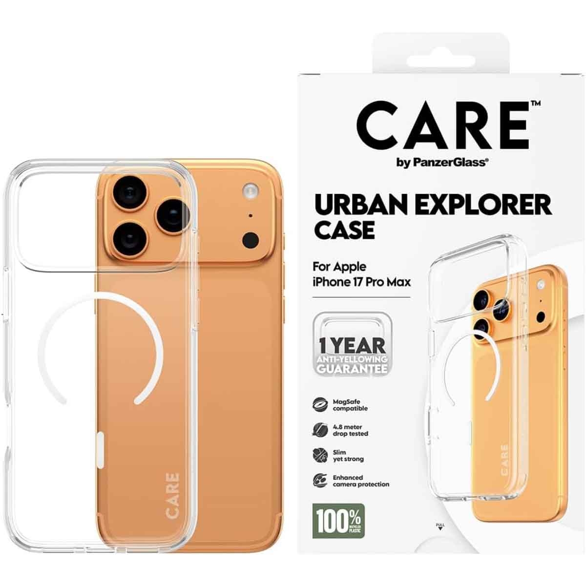 PanzerGlass Care Clear Urban Explorer Case for iPhone 17 Pro Max