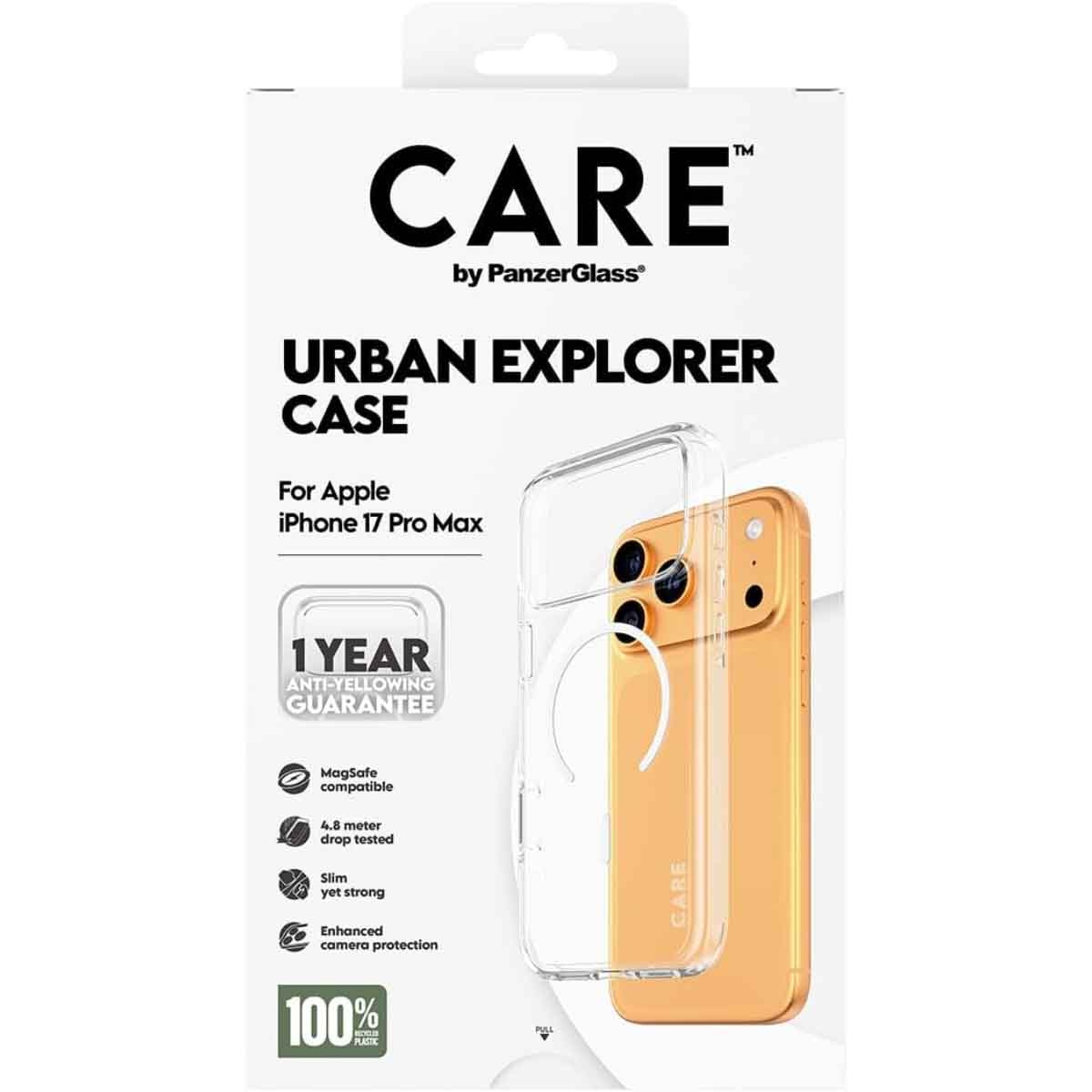 PanzerGlass Care Clear Urban Explorer Case for iPhone 17 Pro Max