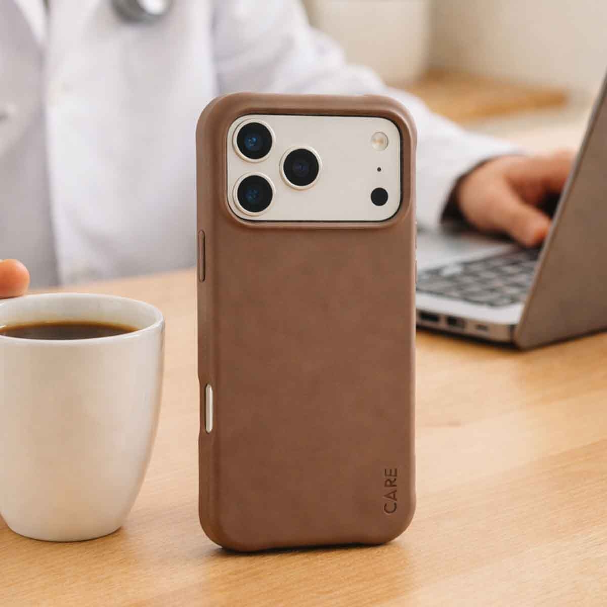 PanzerGlass Care Espresso Samba Case for iPhone 17 Pro