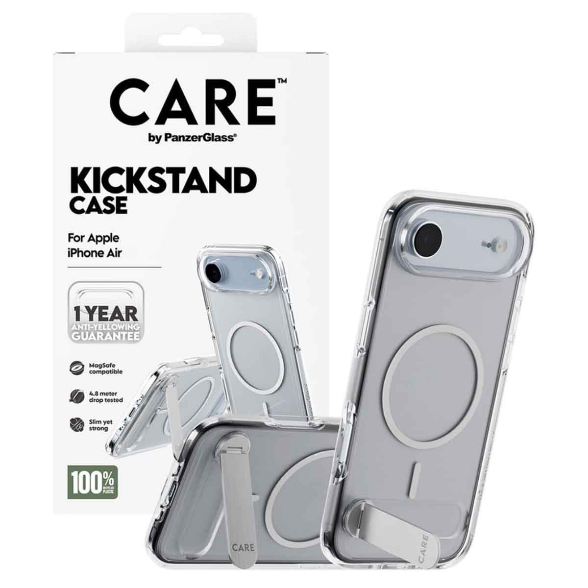 بانزر جلاس كير حافظة مع مسند لجوال ايفون 17 اير