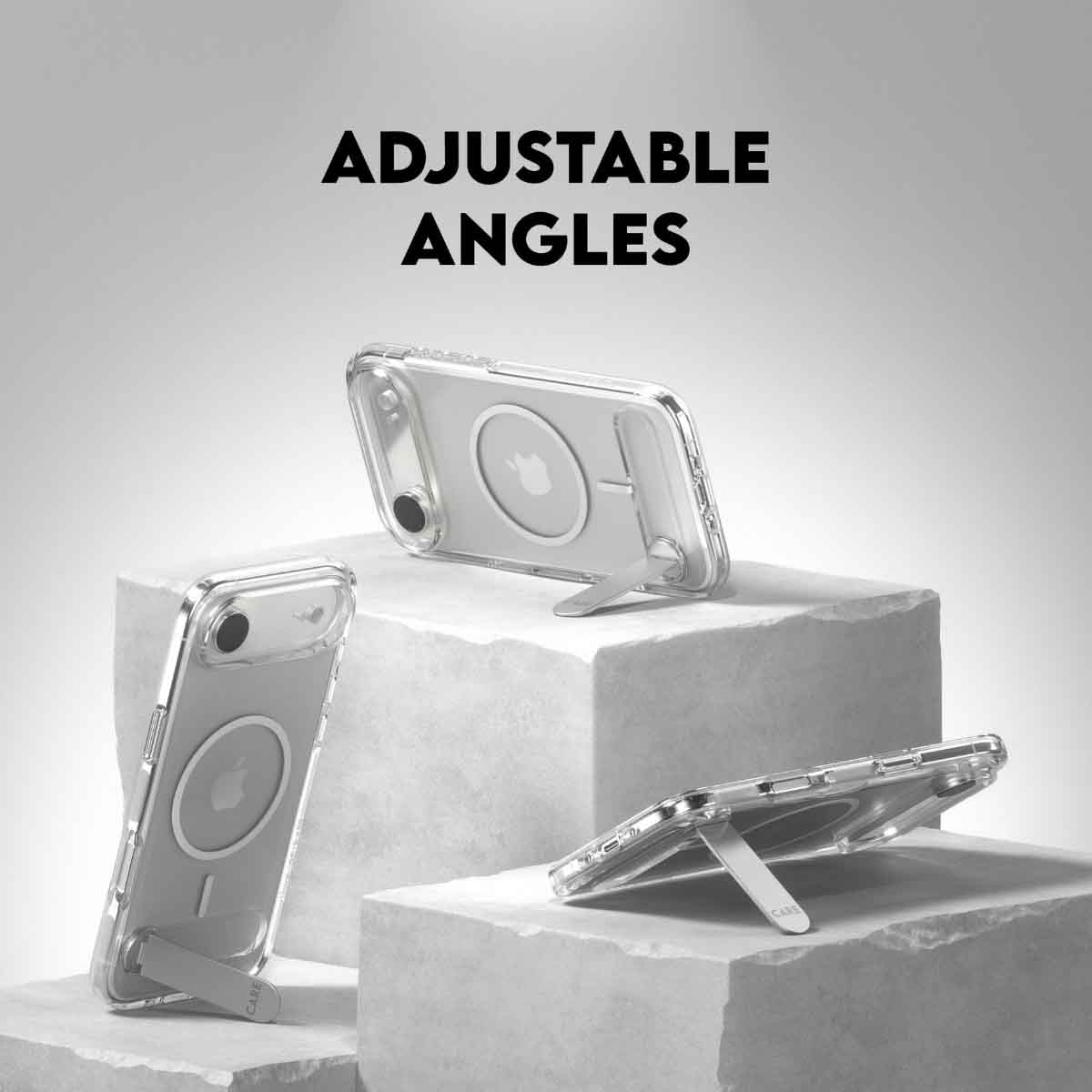 بانزر جلاس كير حافظة مع مسند لجوال ايفون 17 اير