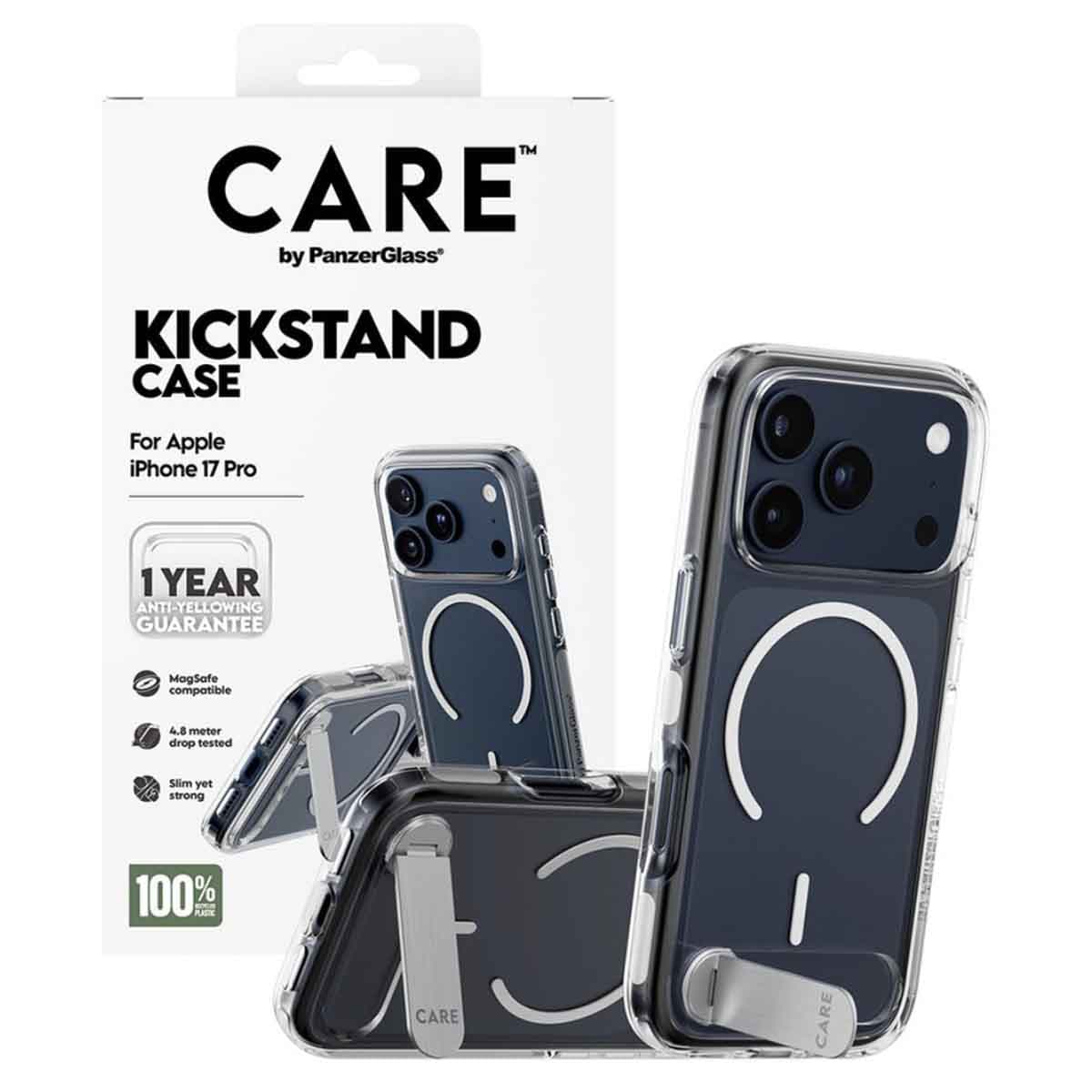 PanzerGlass Care Kick Stand Case for iPhone 17 Pro