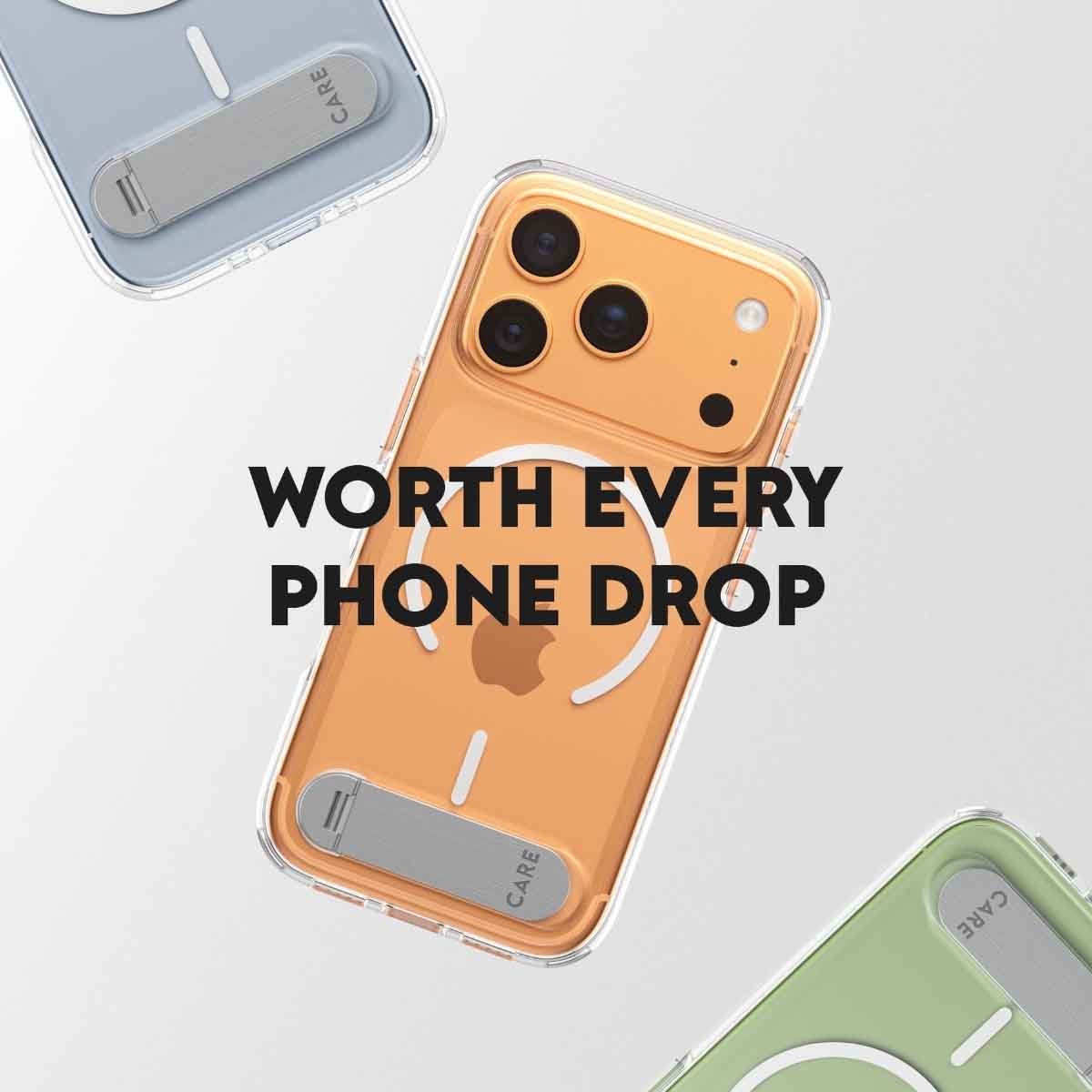 بانزر جلاس كير حافظة مع مسند لجوال ايفون 17 برو