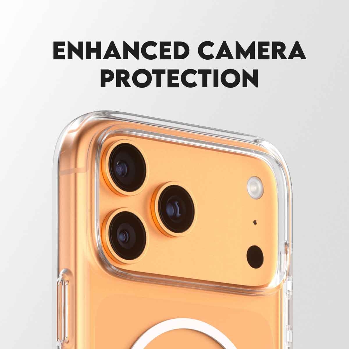 بانزر جلاس كير حافظة مع مسند لجوال ايفون 17 برو ماكس