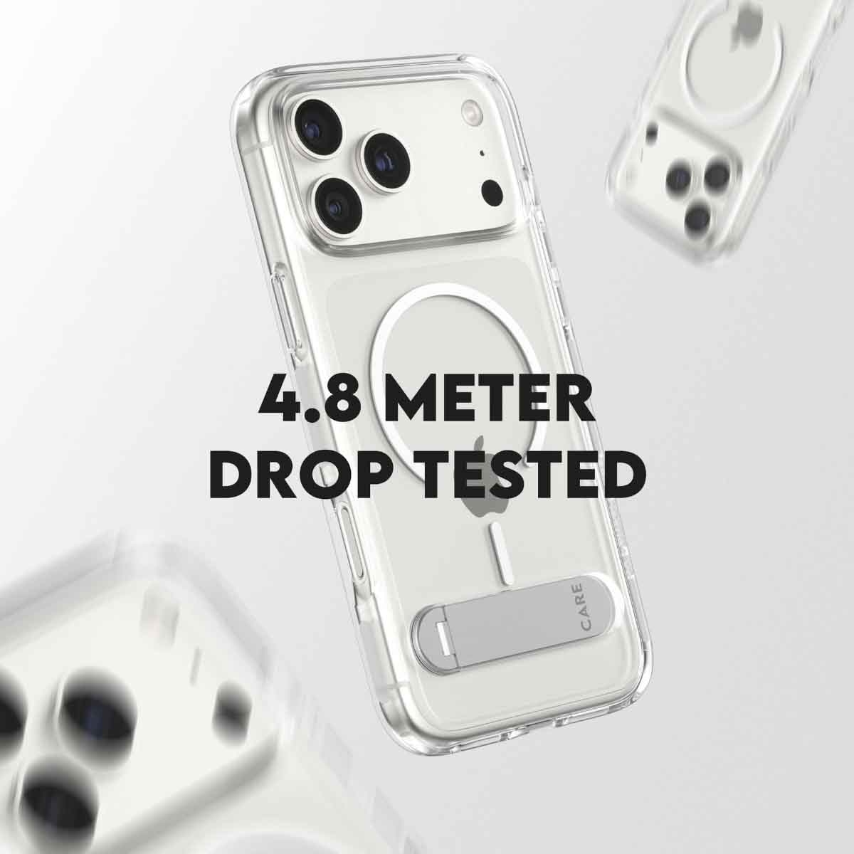 بانزر جلاس كير حافظة مع مسند لجوال ايفون 17 برو ماكس