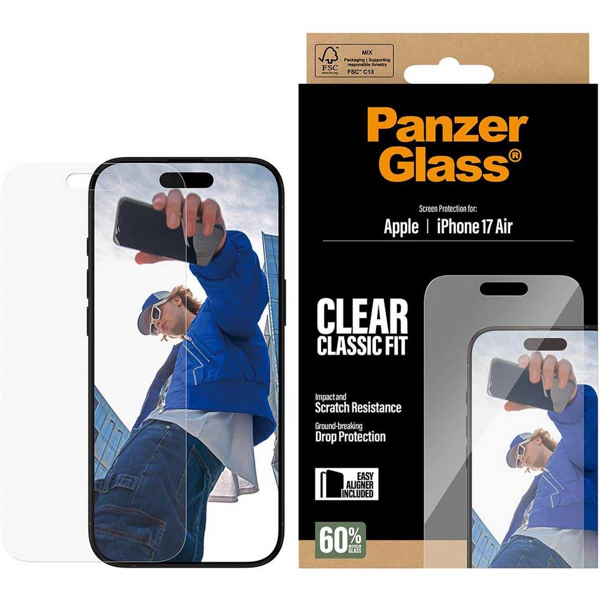 PanzerGlass Classic Fit Screen Protector for iPhone 17 Air