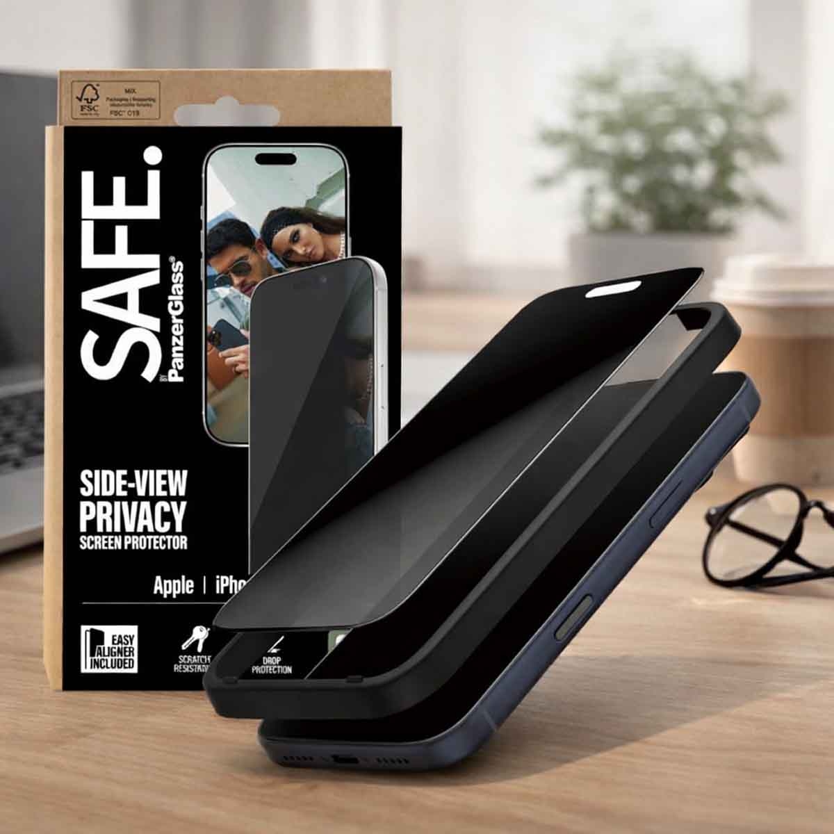 PanzerGlass Safe Privacy Screen Protector Glass for iPhone 17 Pro