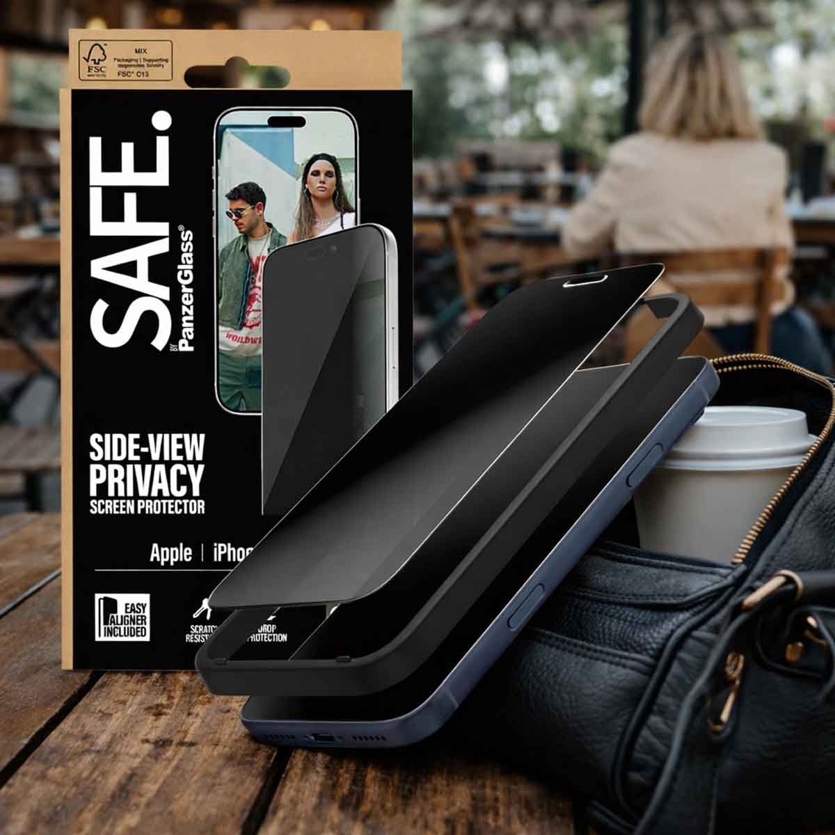 PanzerGlass Safe Privacy Screen Protector Glass for iPhone 17 Pro Max