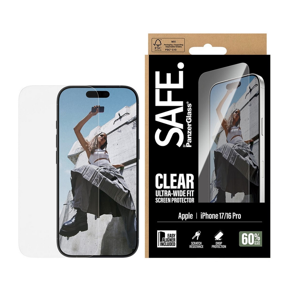 PanzerGlass SAFE Ultra-Wide Fit Screen Protector