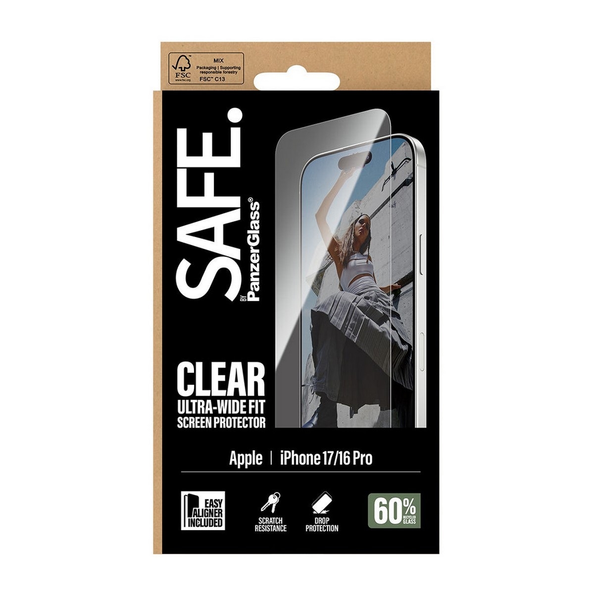 PanzerGlass SAFE Ultra-Wide Fit Screen Protector