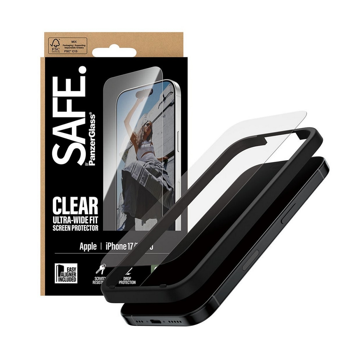 PanzerGlass SAFE Ultra-Wide Fit Screen Protector