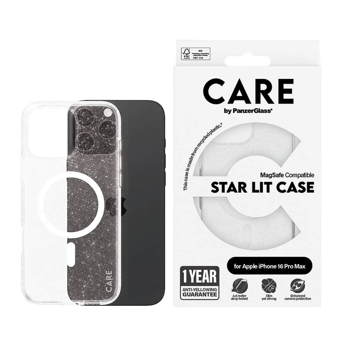 PanzerGlass Star Lit Care Urban Combat Case with White MagSafe