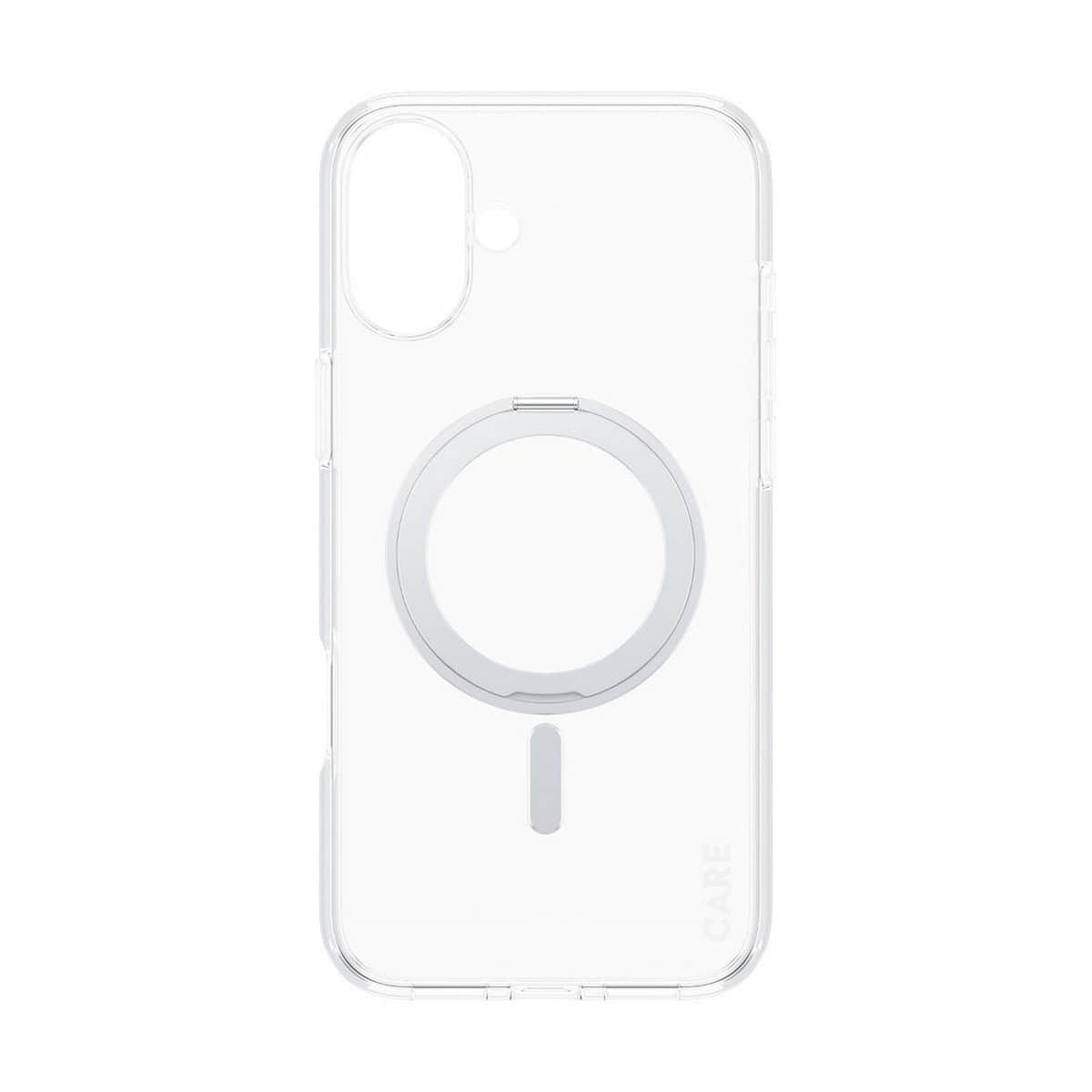 PanzerGlass Transparent Care Feature Case with Silver Kickstand & MagSafe
