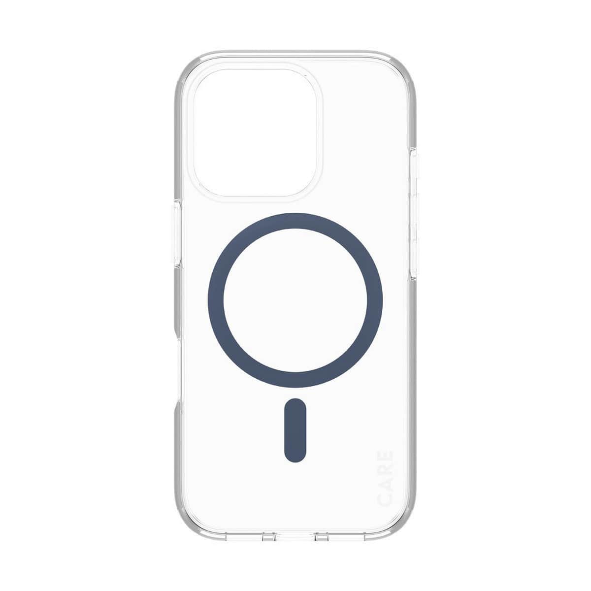 PanzerGlass Transparent Care Urban Combat Case with Blue MagSafe