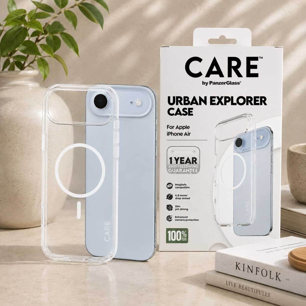 PanzerGlass Transparent Care Urban Explorer Case with White MagSafe