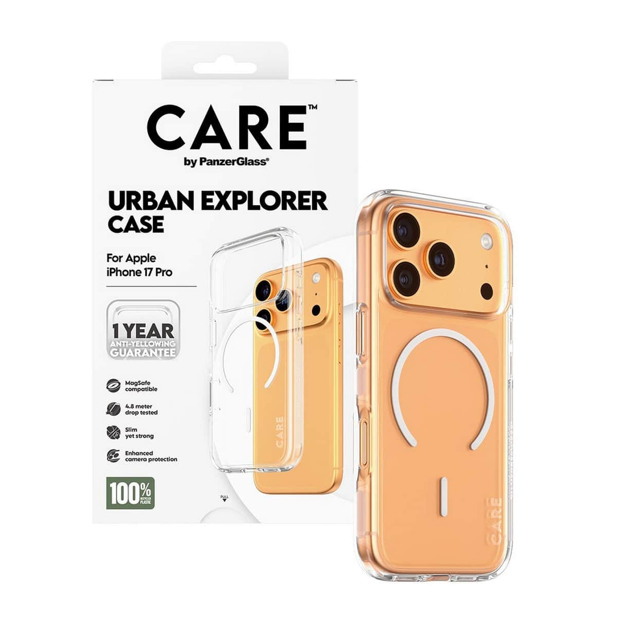 بانزرجلاس جراب كير أوربان إكسبلورر شفاف مع ماج سيف أبيض