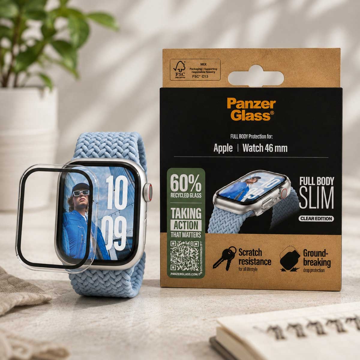 PanzerGlass Transparent Snappie Full Body Slim Screen Protector