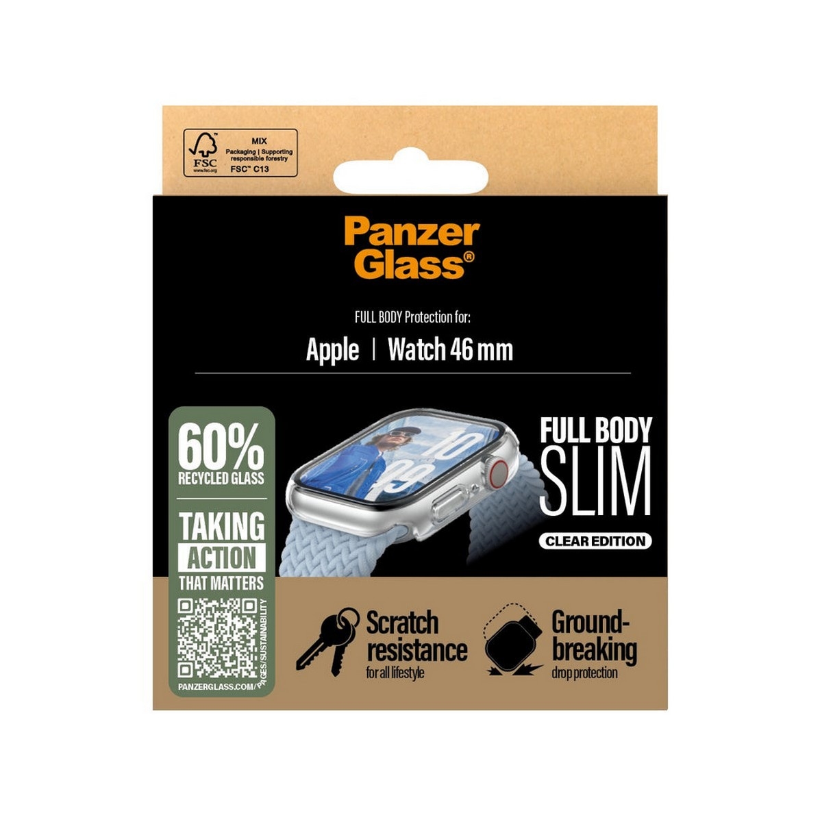 PanzerGlass Transparent Snappie Full Body Slim Screen Protector