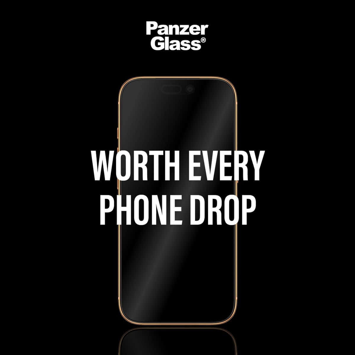 PanzerGlass Ultra-Wide Fit Fastfit Privacy Screen Protector with Black Frame