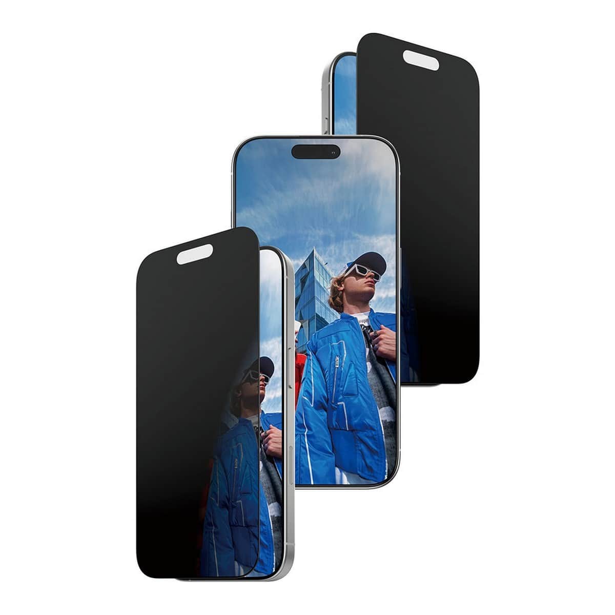 PanzerGlass Ultra-Wide Fit Fastfit Privacy Screen Protector with Black Frame