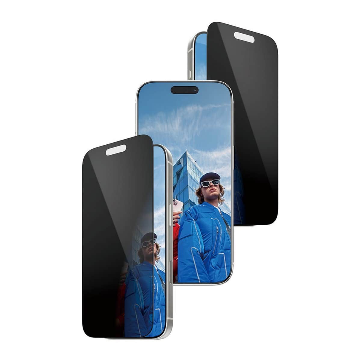 PanzerGlass Ultra-Wide Fit Fastfit Privacy Screen Protector with Black Frame