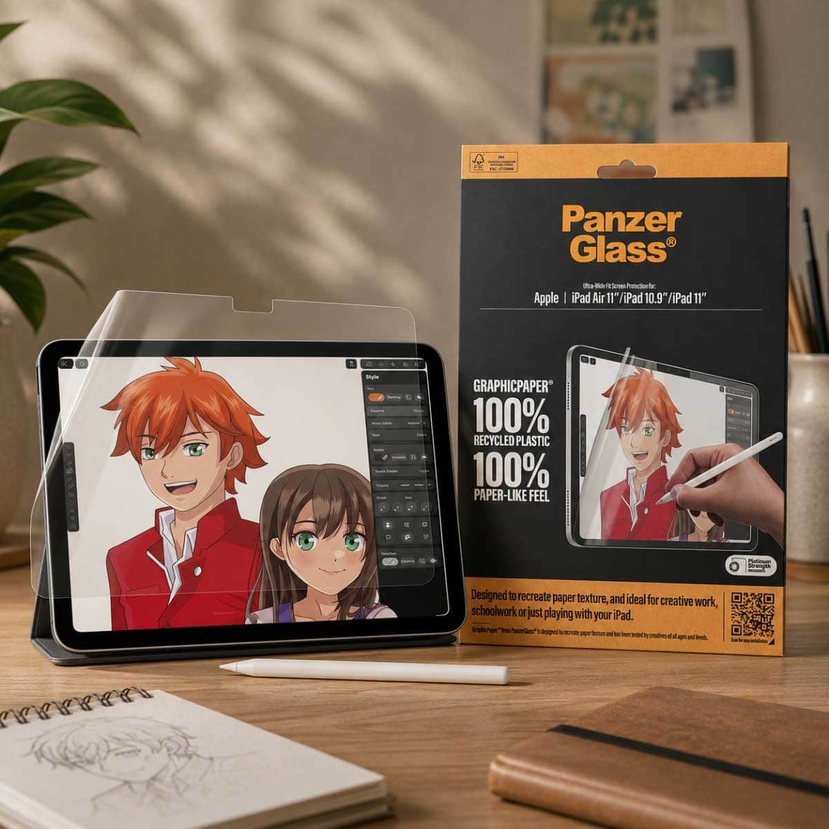 PanzerGlass Ultra-Wide Fit Graphic Paper Screen Protector