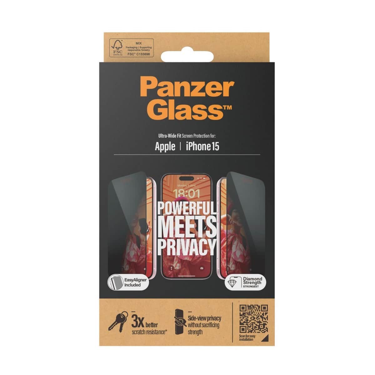 PanzerGlass Ultra-Wide Fit Privacy Screen Protector
