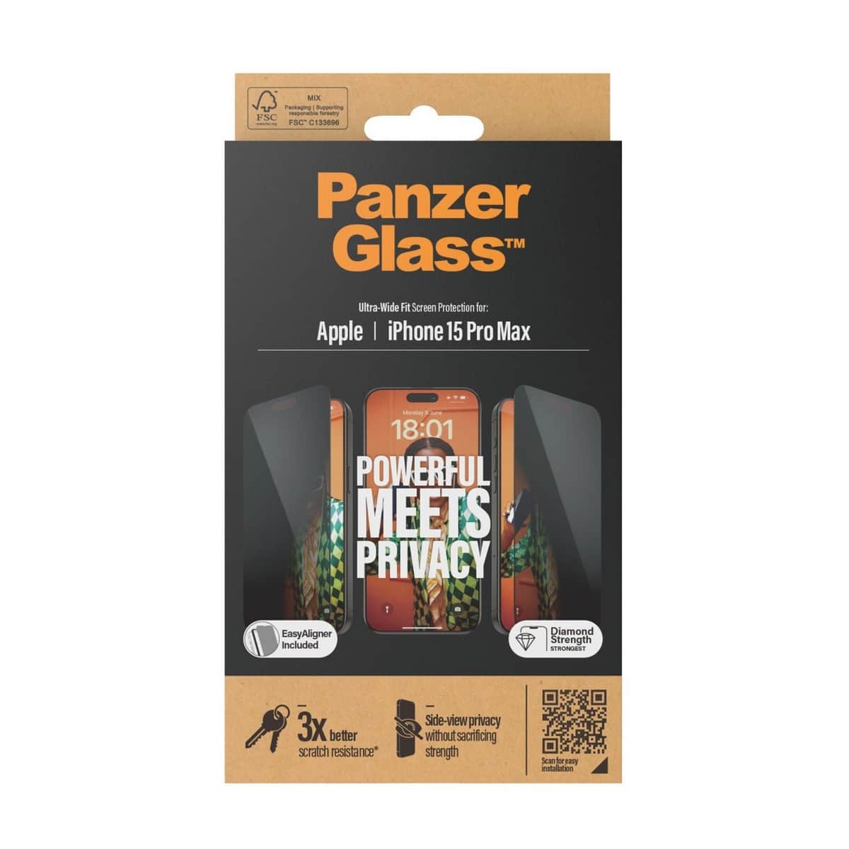 PanzerGlass Ultra-Wide Fit Privacy Screen Protector