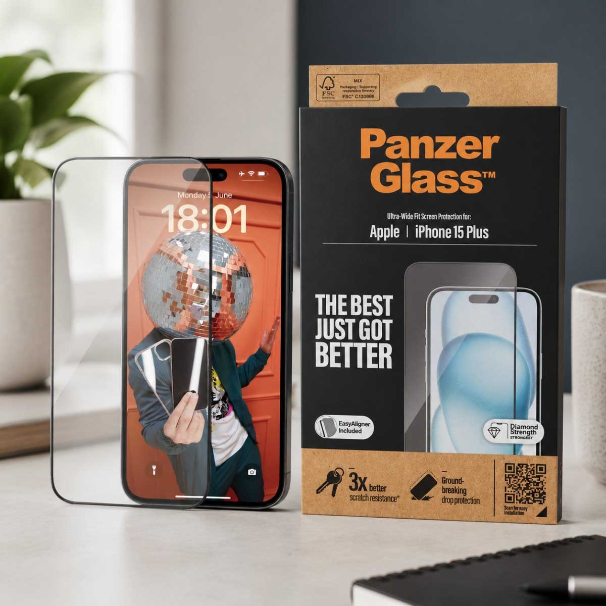 PanzerGlass Ultra-Wide Fit Screen Protector