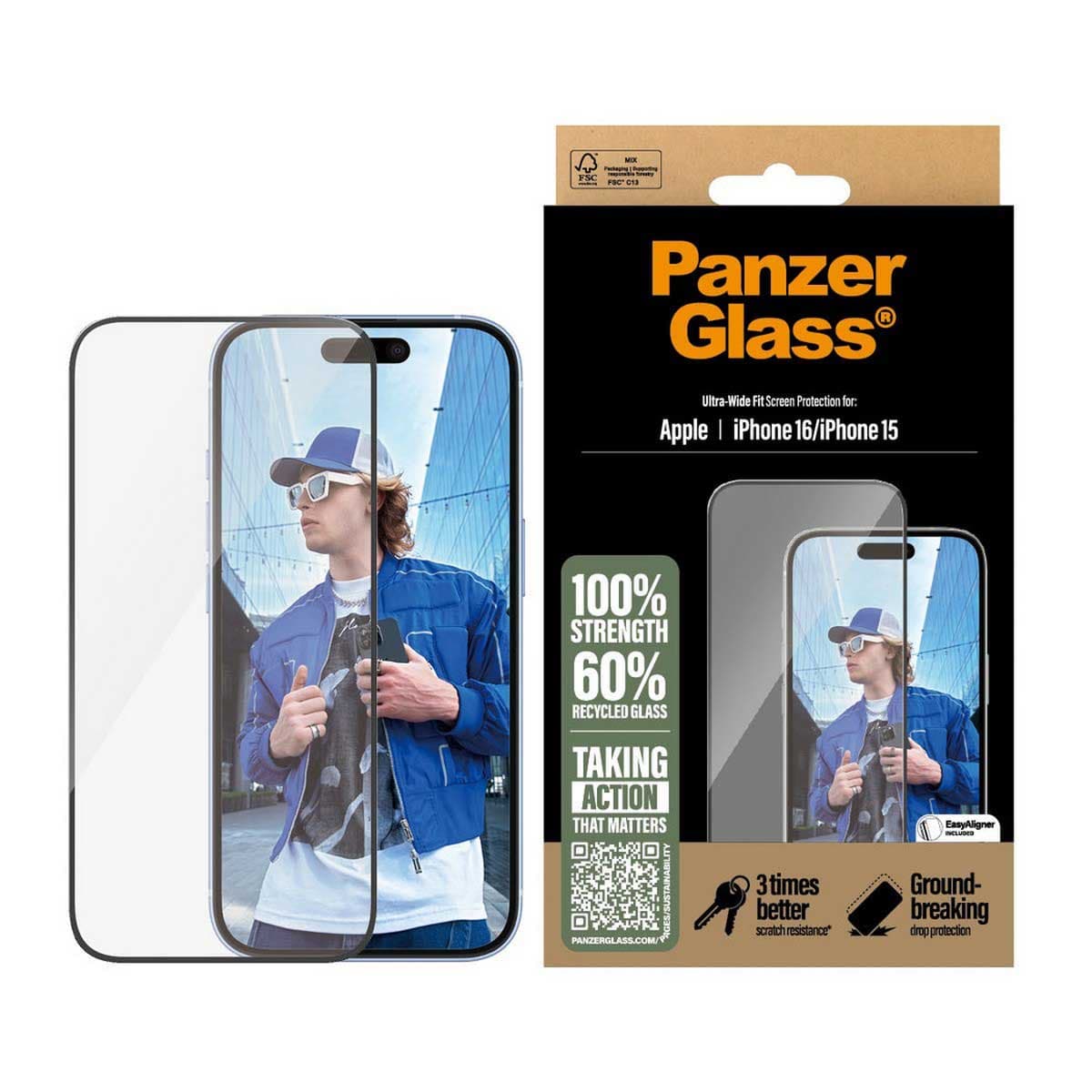 PanzerGlass Ultra-Wide Fit Screen Protector